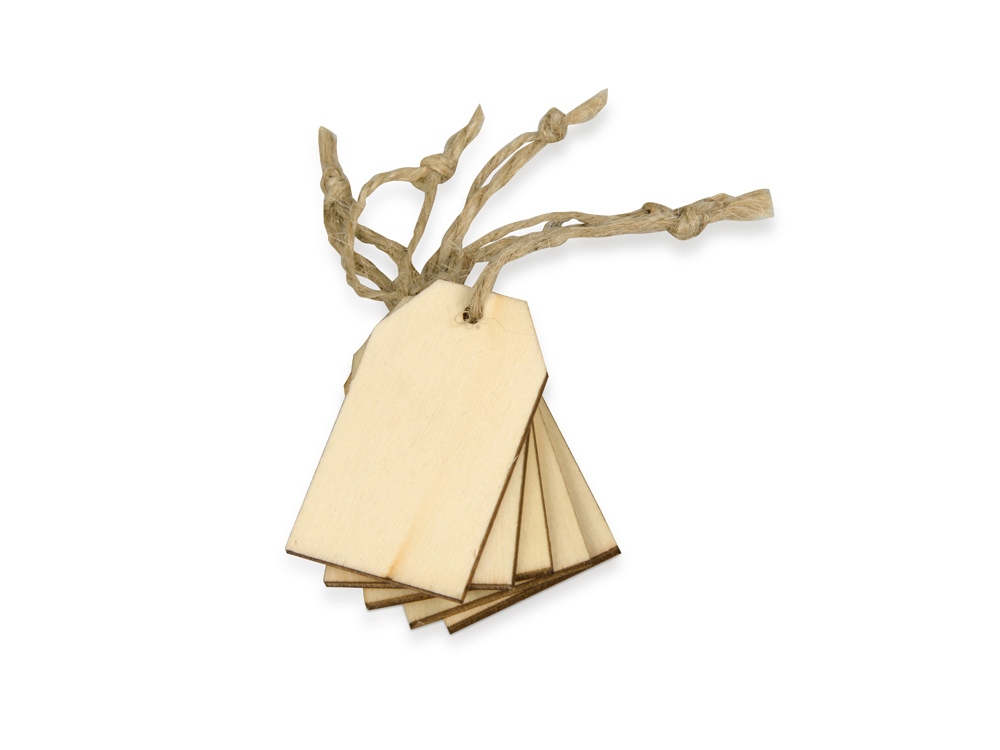 Набор деревянных ярлыков 53 см, 6шт