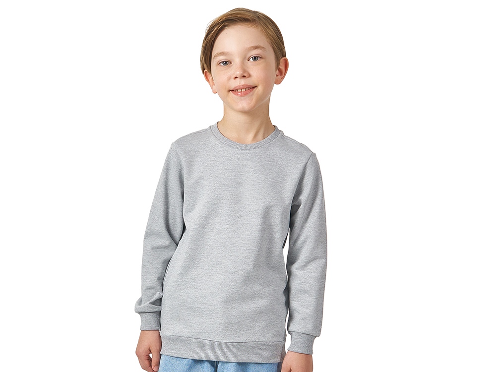 Свитшот Motion детская_4, серый меланж, 4