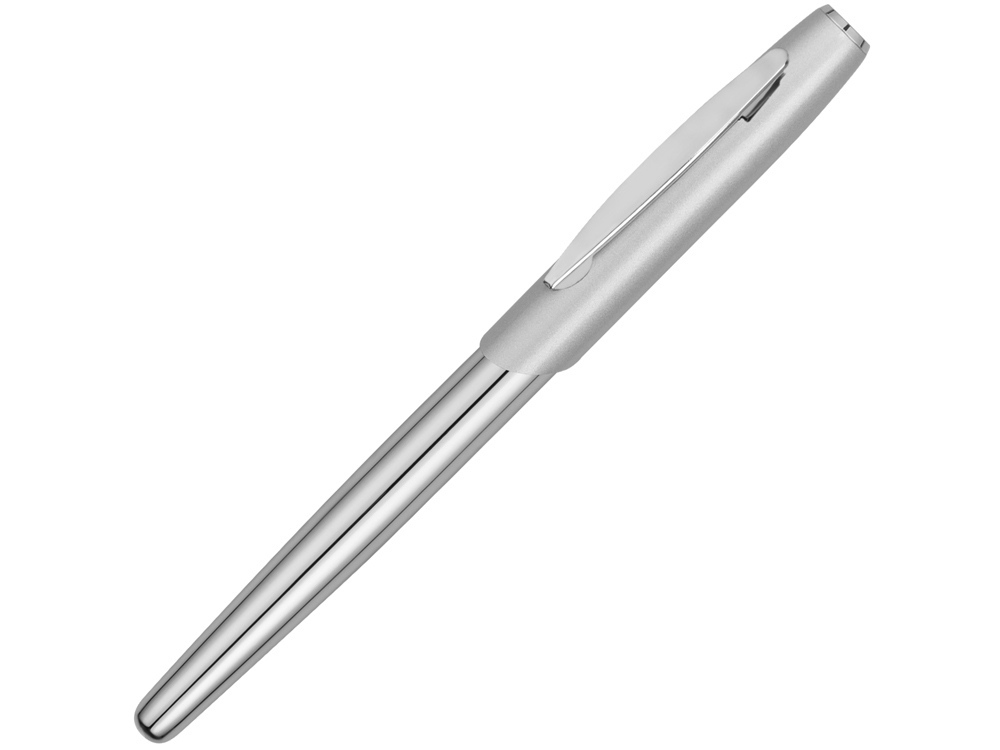 Ручка роллер Roma, серебристый, синий