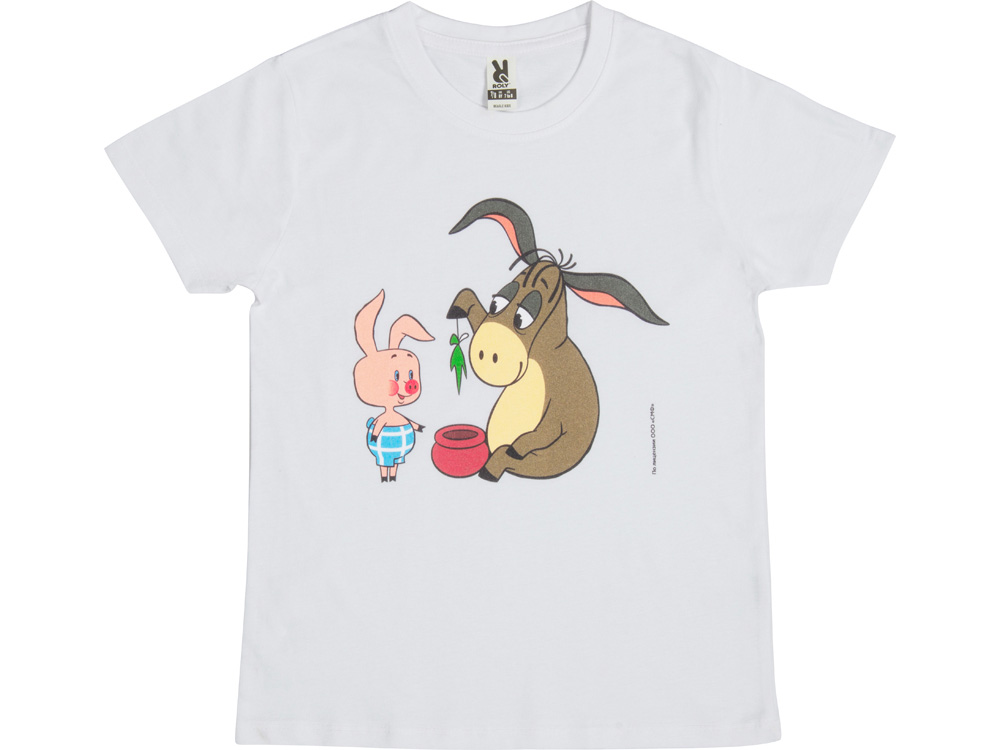 Футболка Винни-Пух детская, белый, 7-8